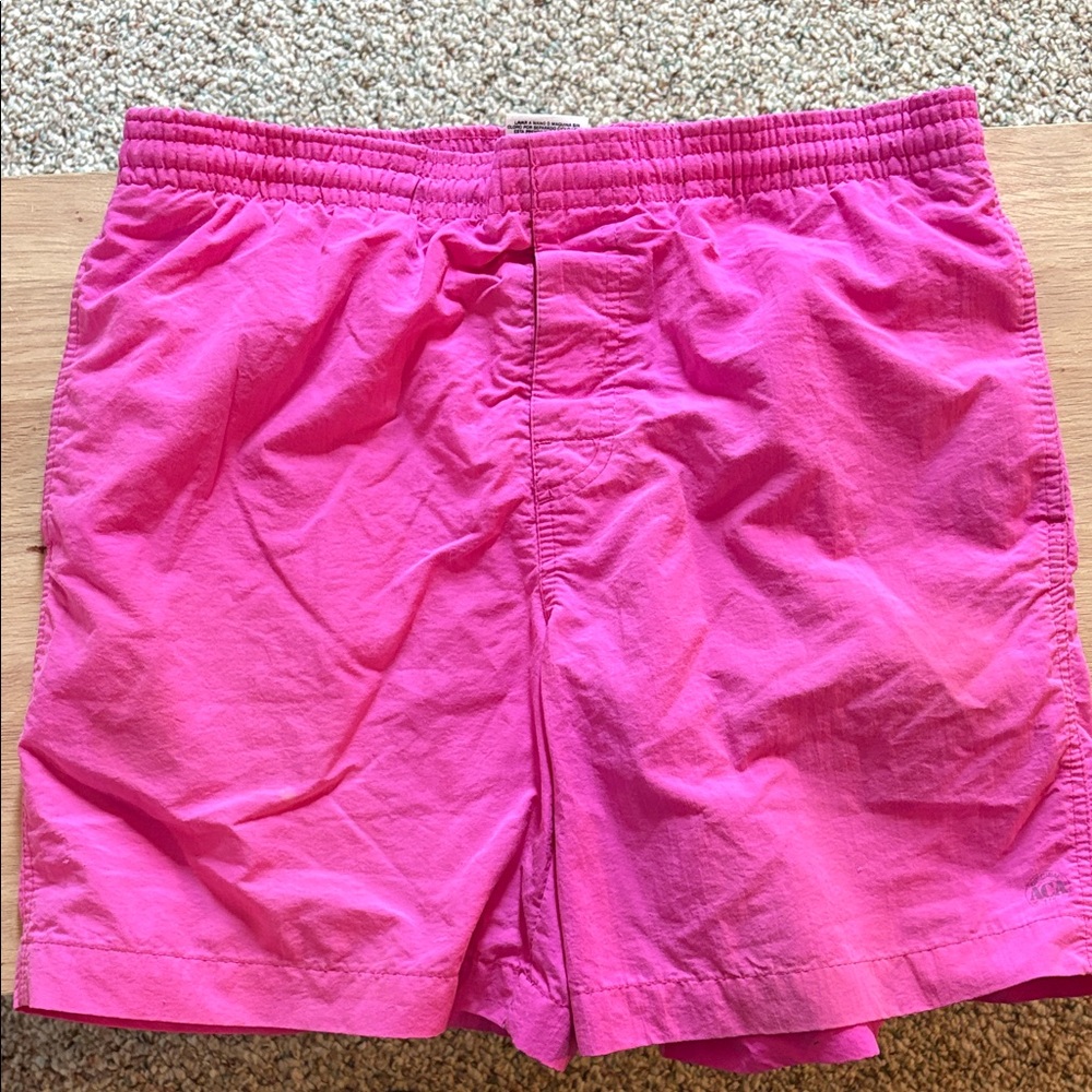 Men's Athletic Drawstring Shorts in Vibrant Pink